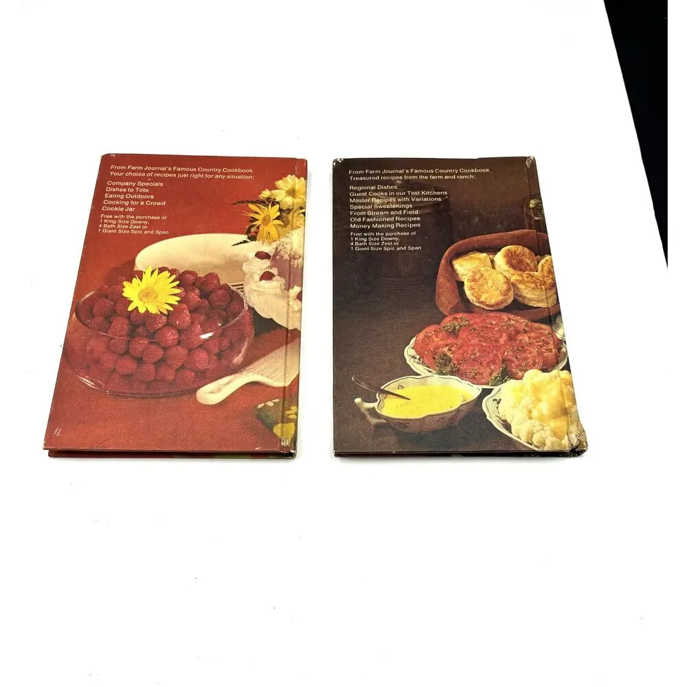 2 Farm Journal Country Cookbooks HB 1971 American Dishes